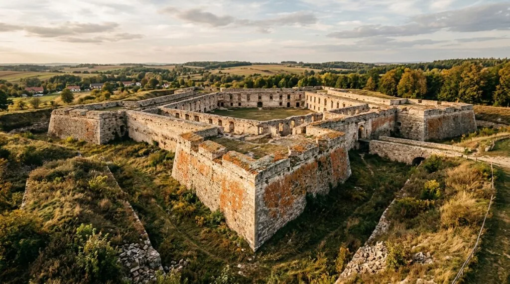  Ruiny zamku Krzyżtopór w Ujeździe - bastionowa twierdza z XVII wieku